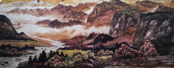 中國新彩墨藝術家鐘山石先生作品欣賞 中國新彩墨藝術家鐘山石先生作品欣賞