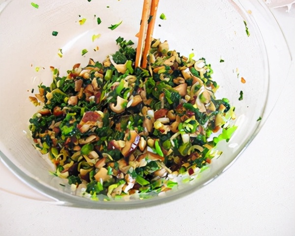 素餡水煎包 素餡水煎包