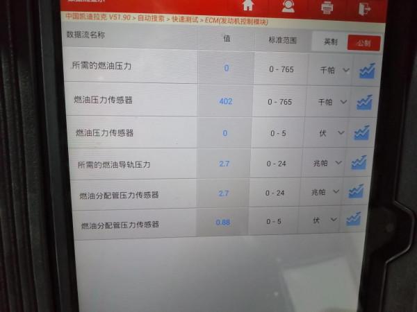 凱迪拉克XTS涼車不好啟動，打著車後加不上油