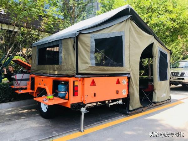 可以摺疊的房車！不到5萬 拉著澳途小坦克側翻A1拖掛體驗露營野炊