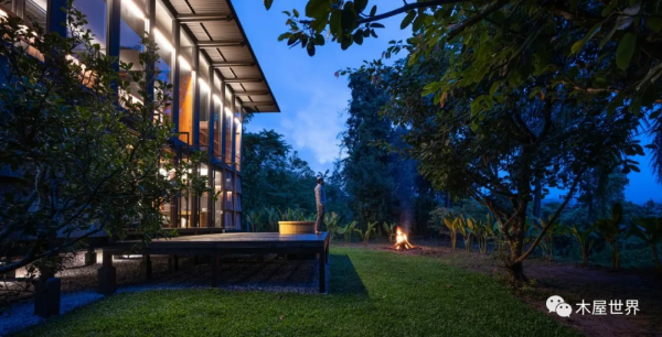 理想主義風，清邁“木與山”小屋宅