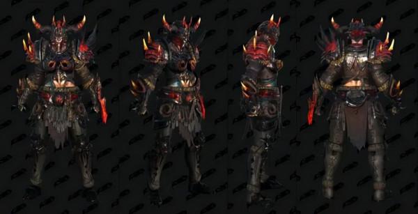 暗黑破壞神：不朽封測野蠻人盔甲套裝