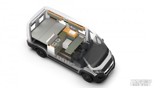 年輕人喜歡啥樣的VANlife房車？這車內建1.85m寬大床，能四季旅行