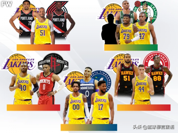 湖人隊目前最現實的5筆交易！威少單換沃爾！拉塞爾重回湖人