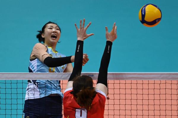 全運會女排:天津隊力克上海隊 全運會女排:天津隊力克上海隊