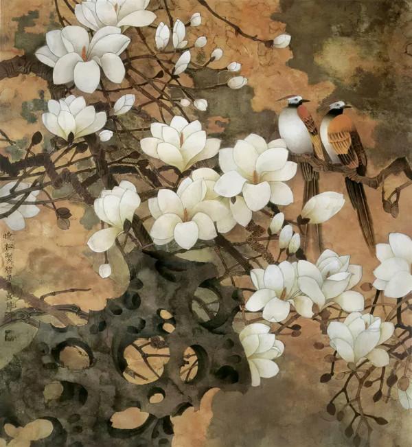 名家莫曉松工筆畫，精美絕倫