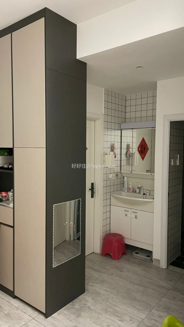 過道太雞肋？跟她學，隔斷+收納翻倍全齊了