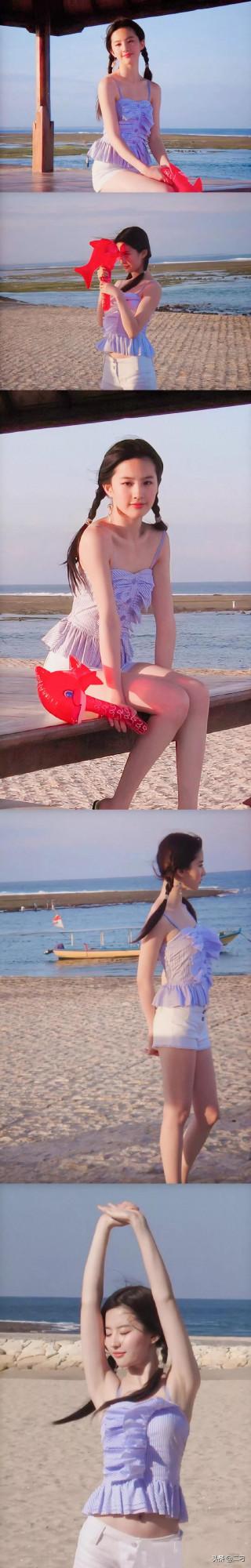 劉亦菲 一整個仙女下凡的大動作