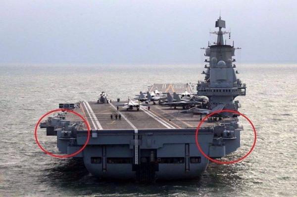 中印航母近程反導艦炮對比 我們1130型萬發艦炮效能碾壓對方