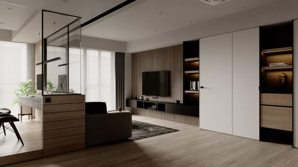 多功能電視背景牆，才是高定的新趨勢