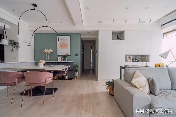 105㎡北歐裝修，與光共生、北歐綠意家景