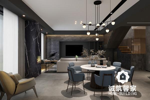 頤和美地現代風，黑色烤漆櫥櫃搭配長條島臺，效果不錯