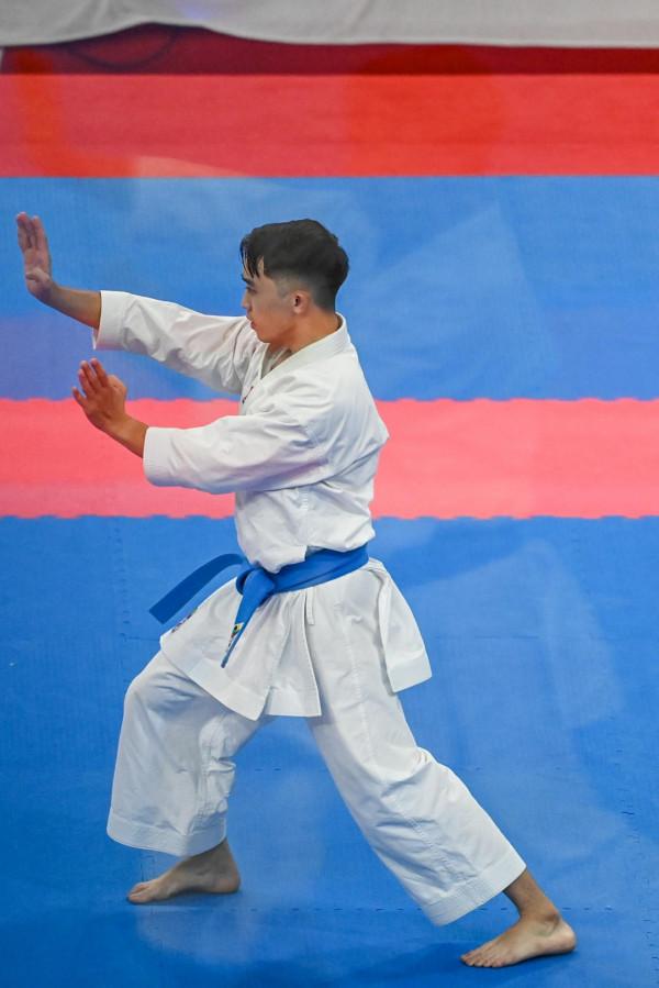 空手道——男子個人型：澳門隊選手郭建恆獲得銅牌