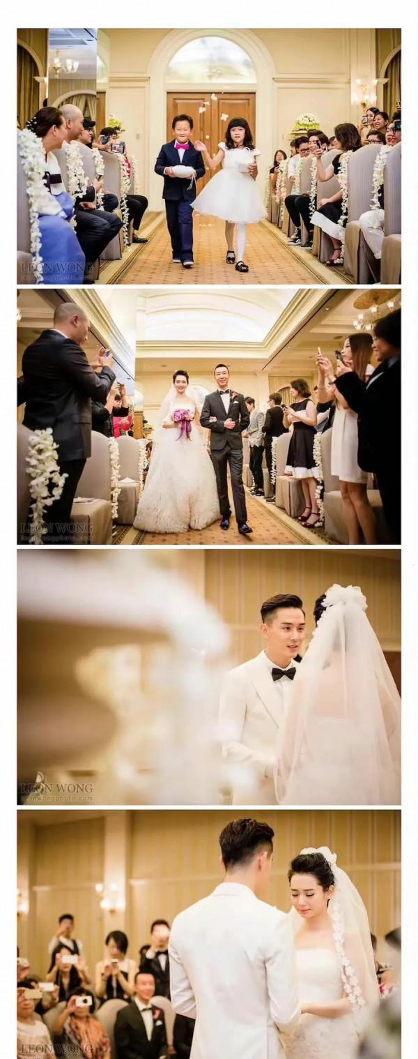 戚薇李承鉉婚禮照片，滿心滿眼全是彼此