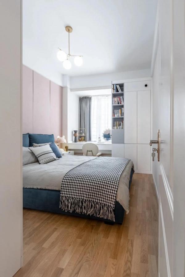 80平北歐三居室，浪漫優雅，三間臥室綽綽有餘