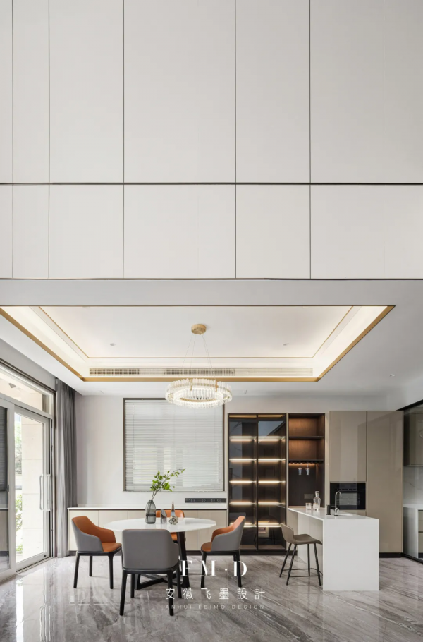 揭秘450㎡別墅的高階蛻變,上下6層客廳挑高6.4m,高階大氣很耐看 揭秘450㎡別墅的高階蛻變,上下6層客廳挑高6.4m,高階大氣很耐看