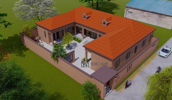 北京房山趙家三合院,建築尺寸:25*20m,土建造價:41.2萬 北京房山趙家三合院,建築尺寸:25*20m,土建造價:41.2萬