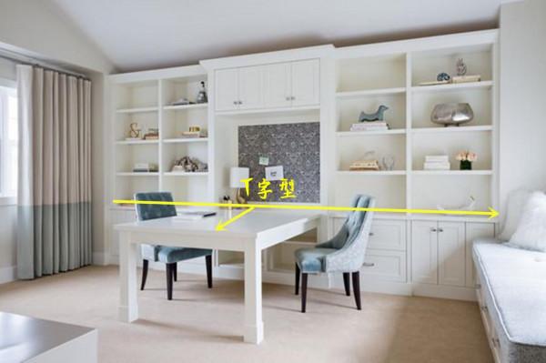 書房的面積被低估了，這4種佈局，成功把一間書房變成兩間來用