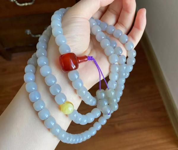 小家碧玉姊妹花：和田玉晴水料和煙紫料