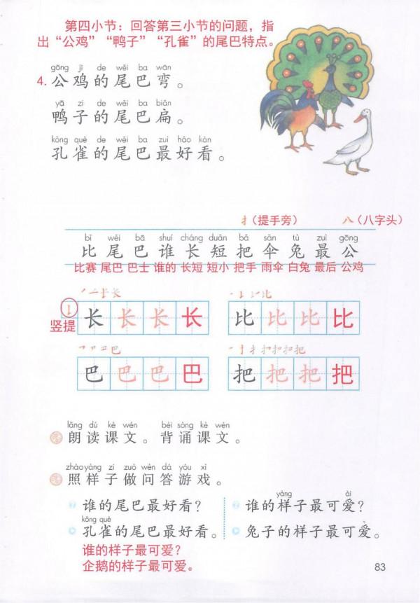 一年級語文上冊「課堂詳細筆記」，重點知識一目瞭然，孩子用得到
