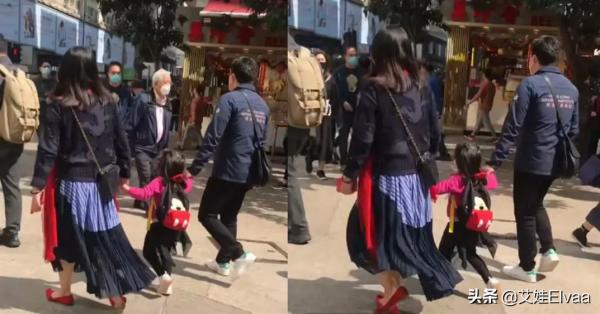 郭晶晶夫婦合體過中秋，穿黑裙挽老公做回小女人，天然的頭骨搶鏡