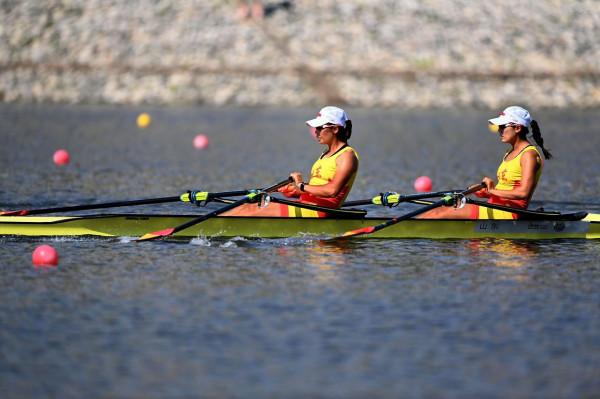 賽艇——女子雙人雙槳決賽賽況 賽艇——女子雙人雙槳決賽賽況