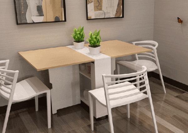 小戶型沒有餐廳？不妨學學人家這樣設計，既方便又省空間