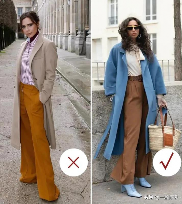 外衣適合闊腿部褲嗎？注意三個搭配細節，打敗臃腫和拖沓感