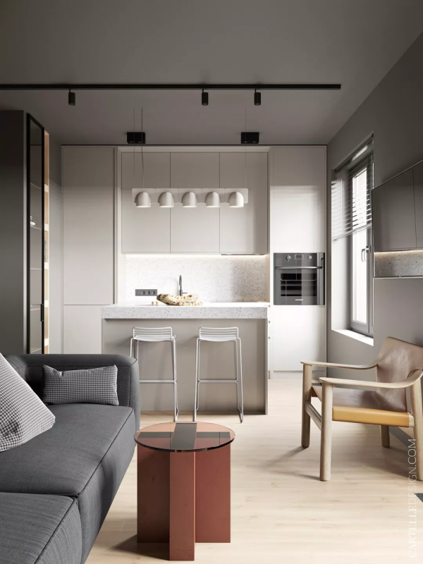 38㎡小戶型,臥室、吧檯、工作區,一個都不少,通透又實用 38㎡小戶型,臥室、吧檯、工作區,一個都不少,通透又實用