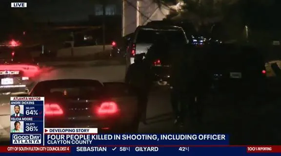 居民區爆激烈槍戰，2女子慘死，12歲孩子血流滿臉求救，警察身亡