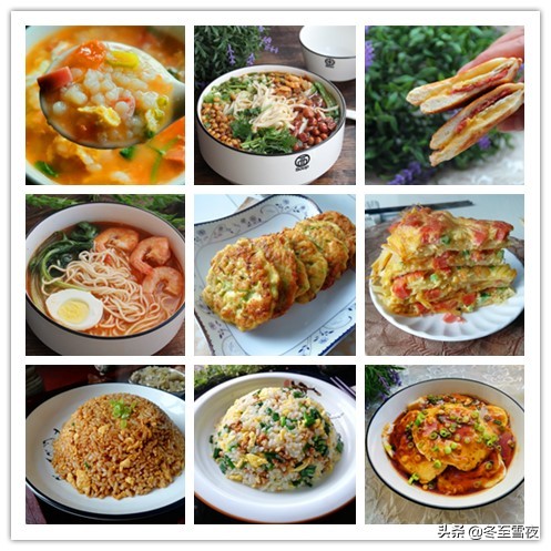 早餐不用犯愁，教你10道早餐做法，簡單又營養，天天吃著不重樣