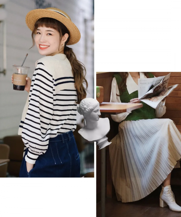 厚外套+裙子、毛衣+闊腿褲，秋冬這樣穿巨好看！洋氣爆了