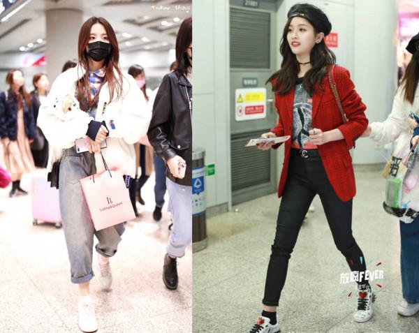 楊超越真接地氣,穿一百多的襯衫走機場,真和吳宣儀活在兩個世界 楊超越真接地氣,穿一百多的襯衫走機場,真和吳宣儀活在兩個世界