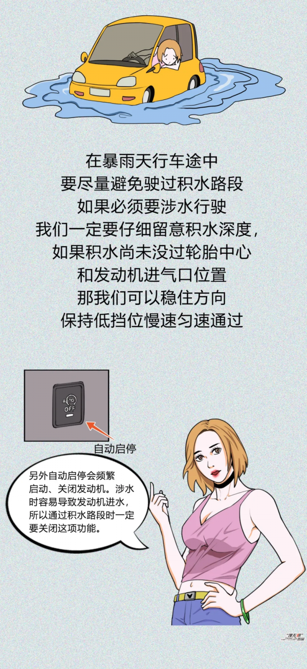 「小姐姐講堂」漫畫｜雨雪季用車都有哪些注意事項？