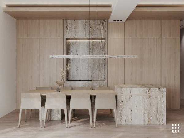 62㎡水泥灰+原木，溫暖舒適