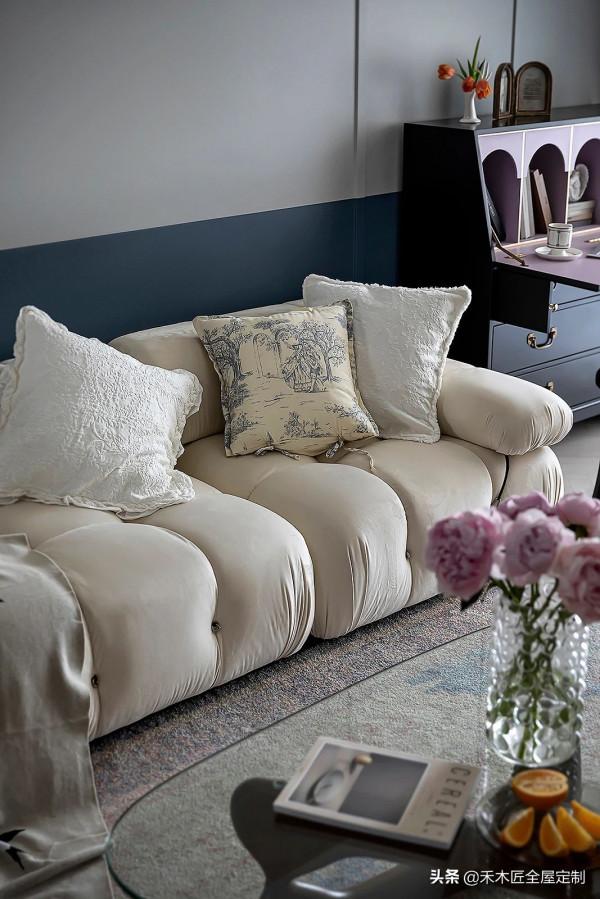 135㎡大兩居，現代簡約帶點輕復古，清新自然，格調不一般