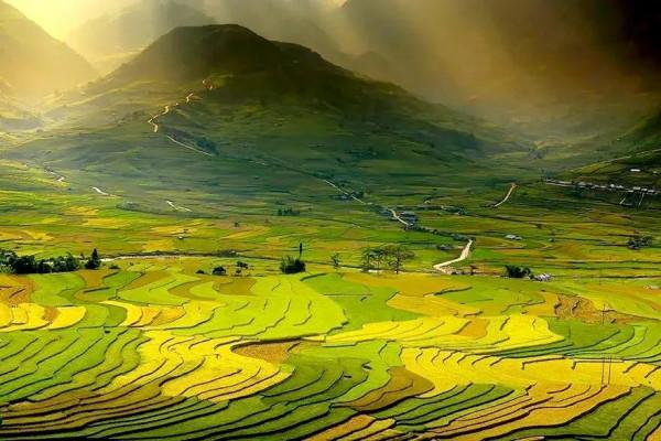 仙境一般的梯田美景，氣勢磅礴壯觀，無與倫比