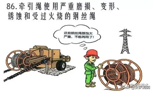 最新安全生產百錯圖及漫畫！（收藏學習）