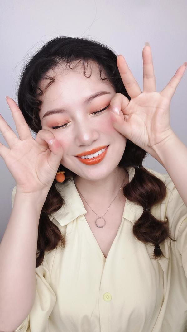 甜暈了！一秒就融化的奶油杏子妝