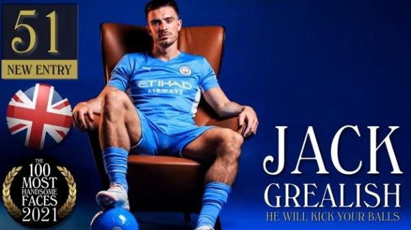 外媒評2021全球最帥面孔：小貝39、格拉利什51、C羅86