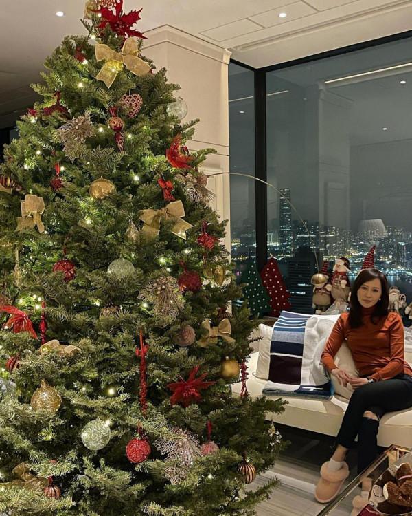 59歲港星曬家中巨型聖誕樹，新豪宅內景曝光，倆月前1.3億賣舊屋