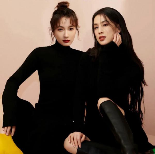 黃聖依、吳昕合拍封面大片！黃聖依溫婉又時尚，吳昕率性又前衛