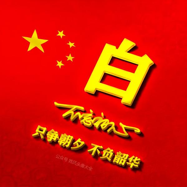 200張正能量姓氏頭像，張張精品，只爭朝夕 不負韶華