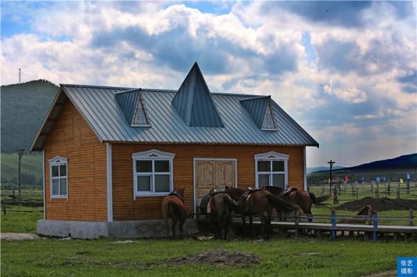 俄羅斯民族鄉，中俄界河可見俄羅斯奧洛契小鎮，夏季最佳避暑勝地