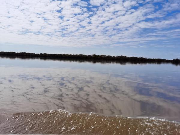 我本來想著搶在洪峰前釣釣魚，沒成想差點沒走出來……