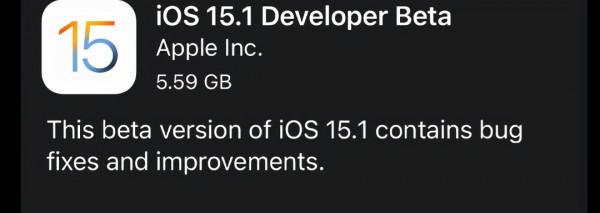 真迅速,iOS15.1已經推送升級了,達5.6GB 真迅速,iOS15.1已經推送升級了,達5.6GB