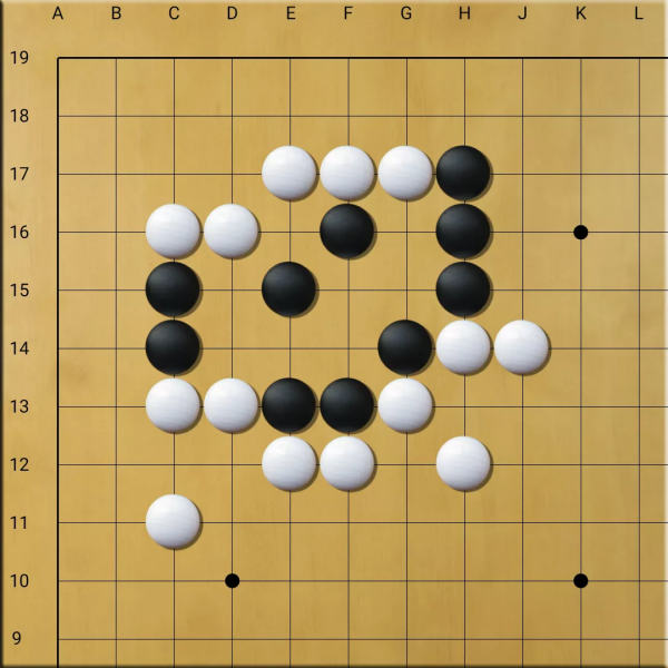 手筋練習198：白先圍棋手筋題