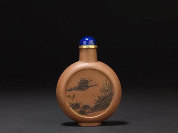 匯聚何心舟、王東石等名家精品，紫砂胎鼻菸壺首次集中亮相拍賣