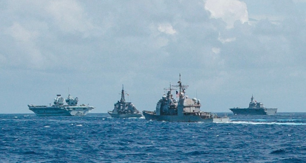 6國4航母艦隊為臺撐腰?臺“防長”:大陸2025年具備全面攻臺能力 6國4航母艦隊為臺撐腰?臺“防長”:大陸2025年具備全面攻臺能力