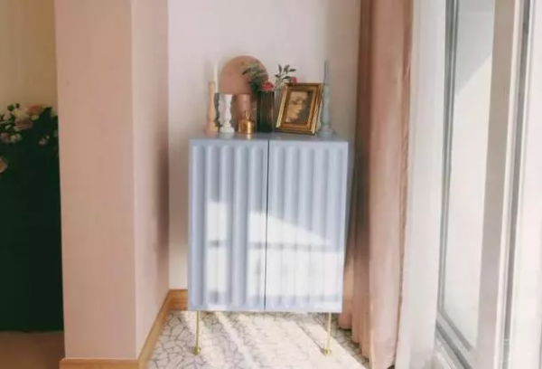 50㎡一字型公寓，玄關鞋櫃可做電視牆，超經典的簡約一居室